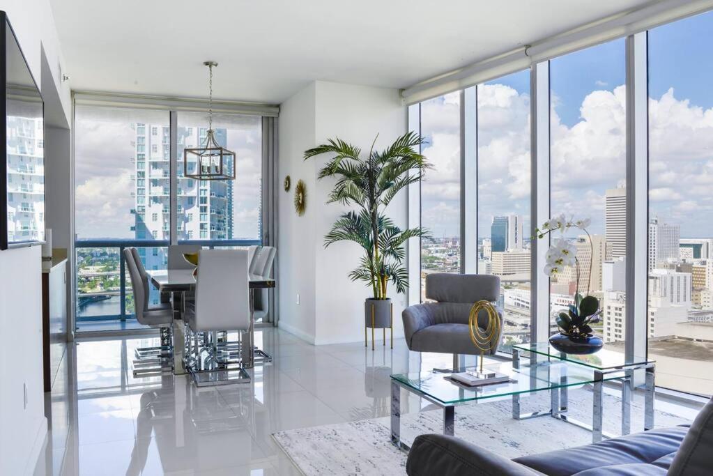 Wonderful 2 Bedroom Apt With Ocean Views At Icon Brickell Miami Esterno foto