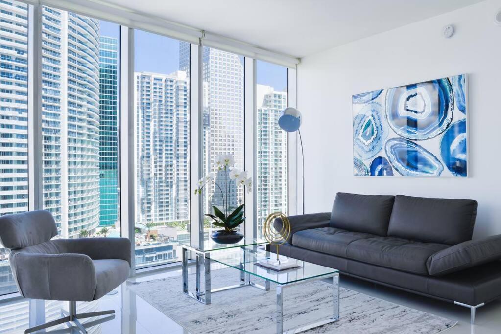 Wonderful 2 Bedroom Apt With Ocean Views At Icon Brickell Miami Esterno foto