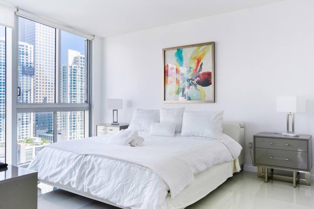 Wonderful 2 Bedroom Apt With Ocean Views At Icon Brickell Miami Esterno foto